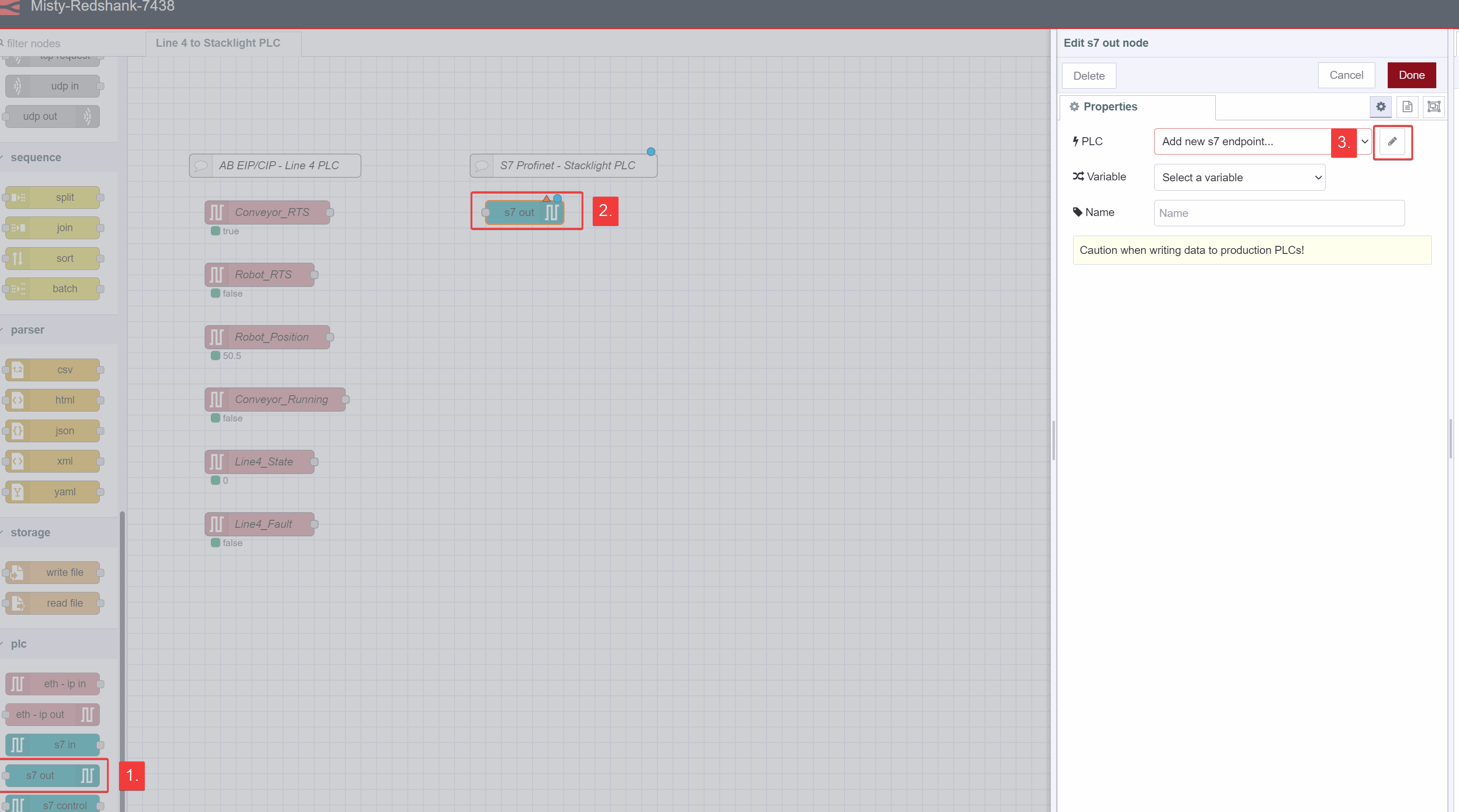 Screenshot of s7 out Node on Palette Screenshot of s7 out Node on Palette